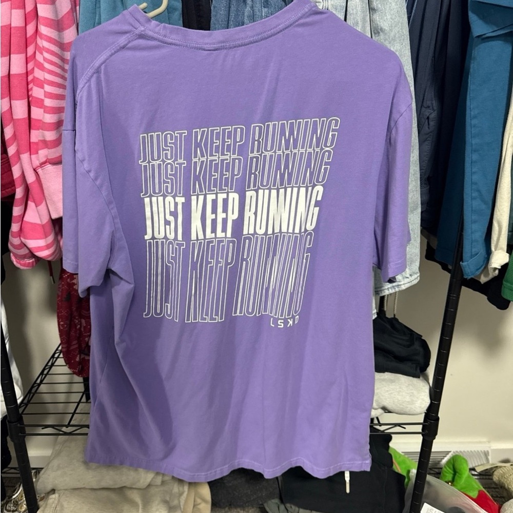 LSKD T SHIRT UNISEX JUST KEEP RUNNING